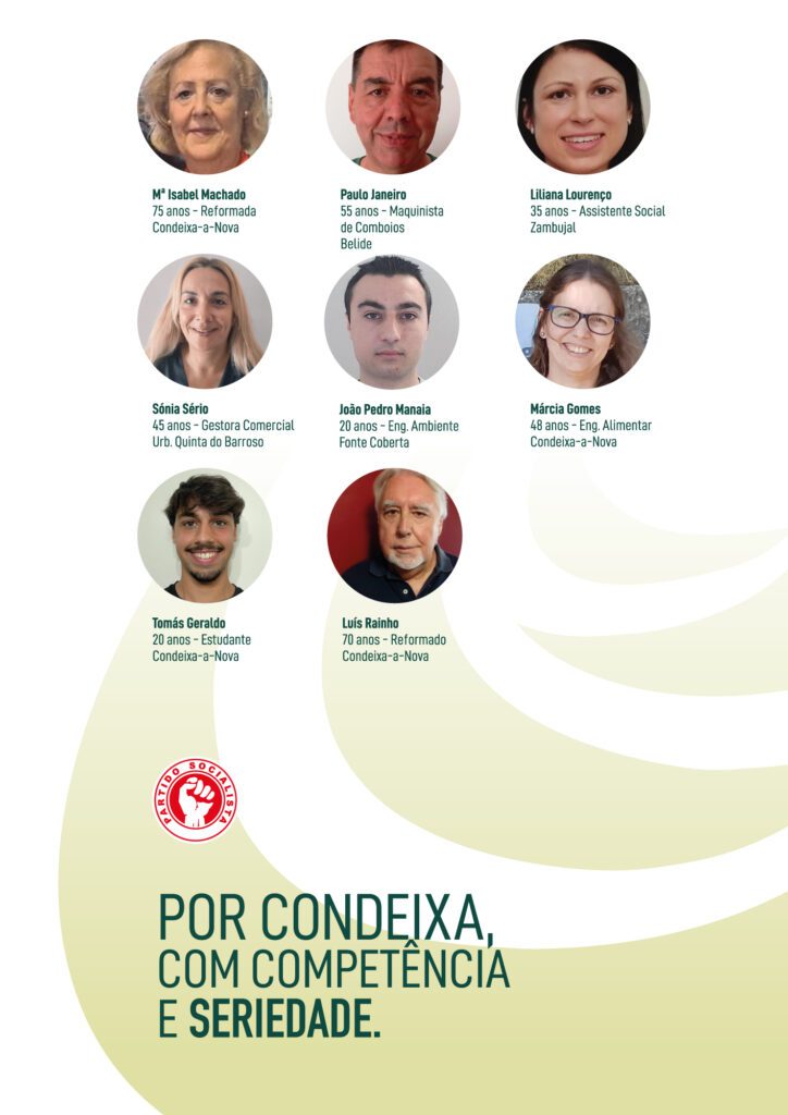 Lista de Candidatos do PS à Assembleia Municipal de Condeixa-a-Nova