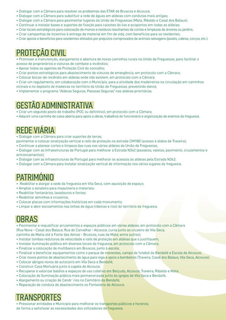 Compromisso Eleitoral Vila Seca e Bendafé