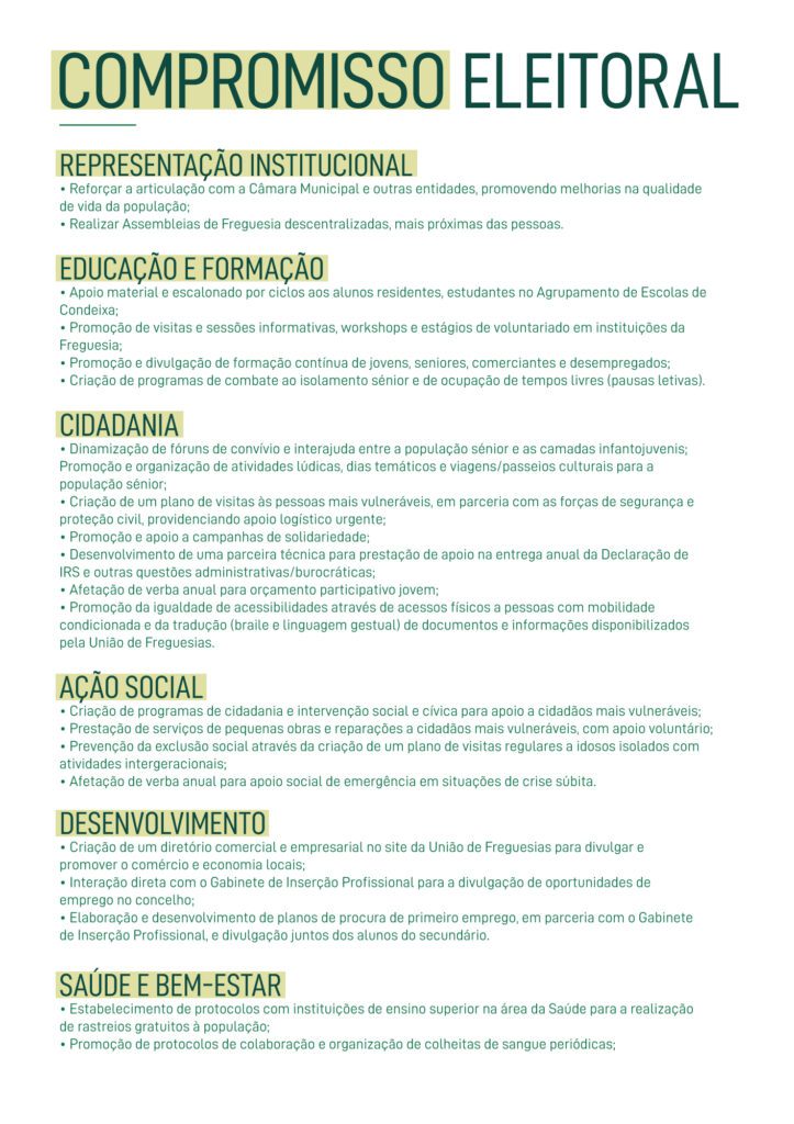 Compromisso Eleitoral Condeixa-a-Nova e Condeixa-a-Velha